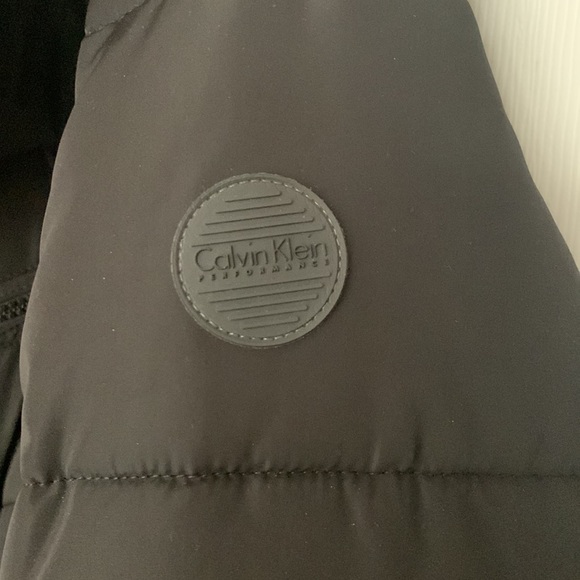Calvin Klein performance black insulated long winter coat size XL - Picture 3 of 10